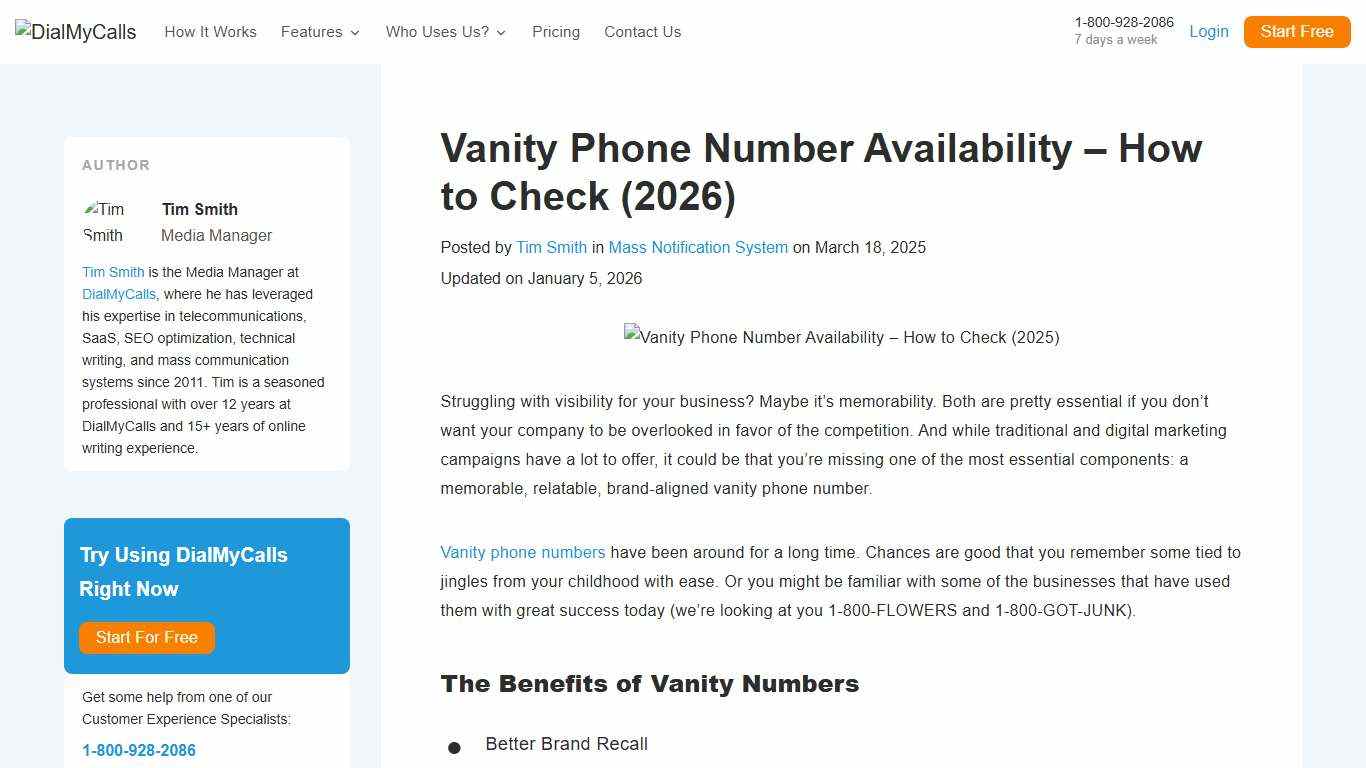 Vanity Phone Number Availability - How to Check (2026) 📈📱